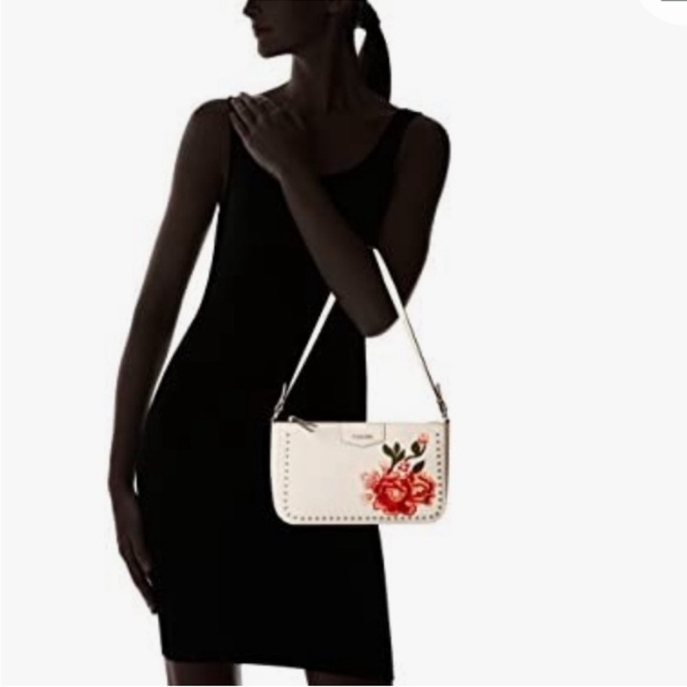 Calvin Klein Embroidered Shoulder Bag - Picture 2 of 9